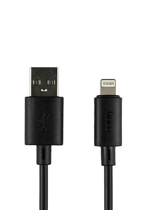 Кабель для зарядки hoco x88 gratified передачи данных usb to lightning 2.4a 1m чёрный