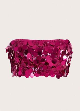 Топ в паетках бра shein zara asos h&m