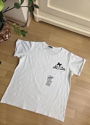 Футболка хлопковая, красивый принт❤️от 3-х вещей подарок