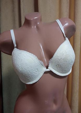 Бюстгальтер primark 85c с пуш-ап кружево сеточка
