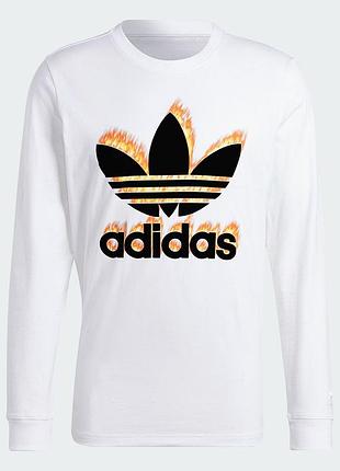 Лонгслів adidas з вогняним знаком розмір м-l 46-48