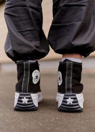Converse x jw anderson run star hike hi black