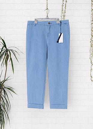 Женские джинсы mango chino eur40 светло-голубые, свозной крой