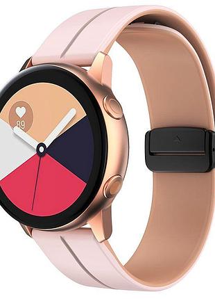 Силиконовый ремешок classy для smart watch 20mm (plum / pink)
