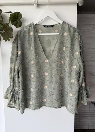 Блузка жіноча з шифону zara