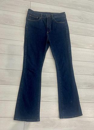 Джинси zara flared high-waist jeans