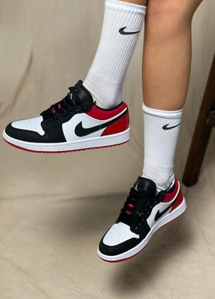 🏀❤️🖤nike air jordan low black red🖤❤️🏀кросовки найк джордан низкие (36рр - 45рр)1 фото