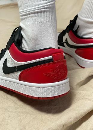 🏀❤️🖤nike air jordan low black red🖤❤️🏀кросовки найк джордан низкие (36рр - 45рр)6 фото