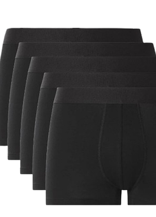 Набор мужских боксерских трусов esmara men®, 5 шт в наборе, размер xxl черные