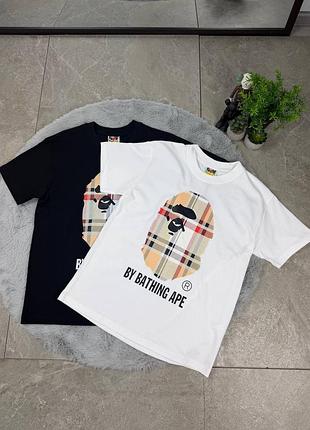 Футболка bape x burberry