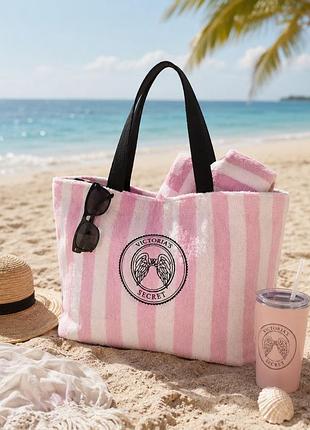 Пляжна махрова  сумка victoria’s secret