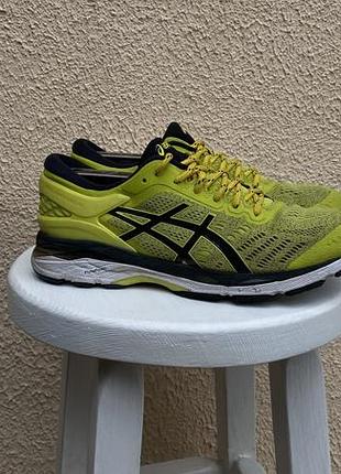 Asics gel kayano 24 чоловічі спортивні кросівки жовті оригінал 45 46 розмір
