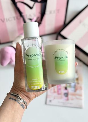 Надворі спрей та свічка invigorate victoria’s secret