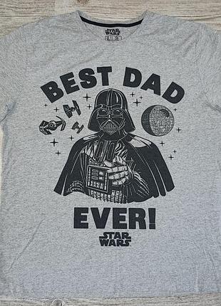 Футболка мужская классическая star wars best dad