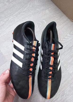 Кожаные мужские бутсы adidas 11 nova