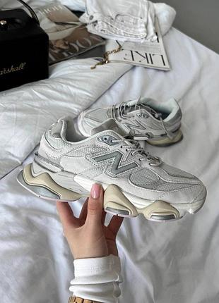 👟 кроссовки new balance 9060 grey beige pink/наложка bs👟