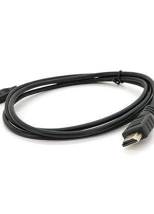 Кабель merlion hdmi a-d micro 1.5м черный для передачи видео и аудио сигнала hdtv медиаплеер ve-33