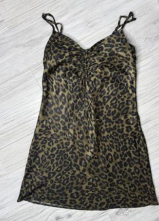 Сукня zara леопардовий принт