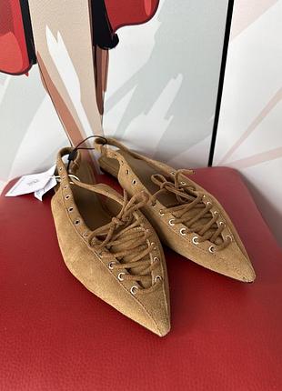 Туфли stradivarius с открытой пяткой