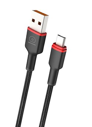 Кабель wuw-x203 usb type-c 2,4a 1m black
