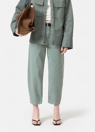 Брюки свободного кроя zara прямые