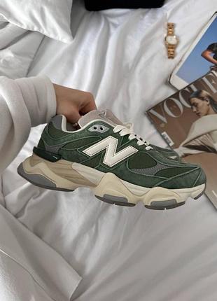 👟 кроссовки new balance 9060 green beige / наложка bs👟