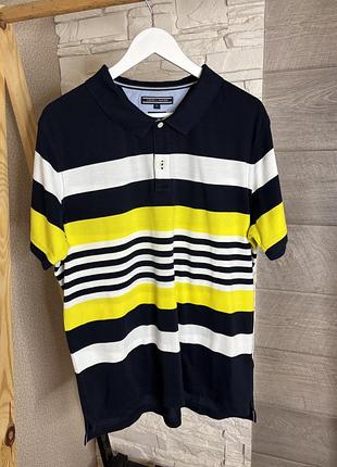 Чоловіча оригінальна літня футболка поло tommy hilfiger xl