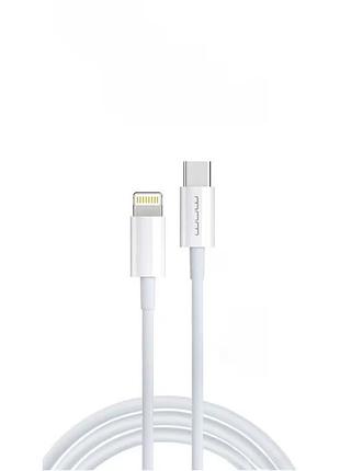 Кабель wuw-x181 type-c to lightning pd 20w white