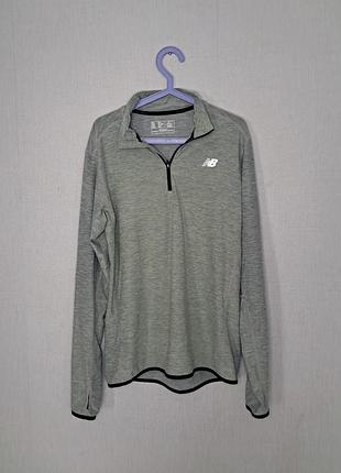 Зіп лонгслів new balance nb running тренировочный спортивний