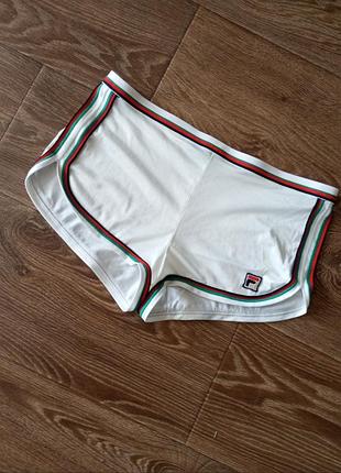 Винтажные микро-шорты fila made in italy 70s / ретро теннисные шорты фила белые короткие / коллекционные