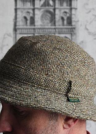 Стильний твідовий капелюх панама harris tweed failsworth оригінал made in britain