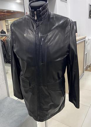 Бренд belstaff італія оригінал шкіряна куртка френч!