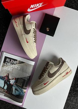 Nike air force 1 low new beige brown