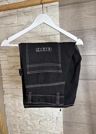 Чоловічі стильні джинсові шорти баггі y2k bdg black oversized carpenter shorts w30