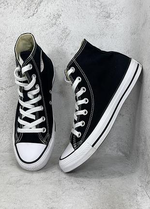 Жіночі літні текстильні високі кеди converse chuck taylor all star