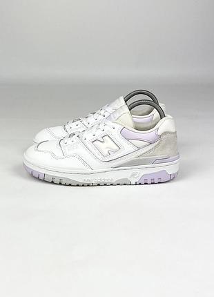 Кросівки new balance 550 white thistle gs gsb550wk оригінал білі шкіряні кеди дитячі на дівчинку закриті розмір 37.5 - 38 / 23.5 см