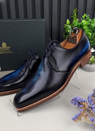 Crockett & jones highbury derby чоловічі туфлі шкіра оригінал 41 eur
