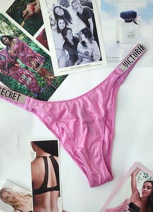 Victoria's secret shine l 40 42 трусики со стразами
