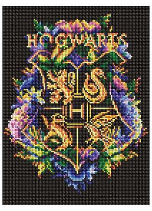 Набор с алмазной мозаикой amo20366 wb "harry potter: герб хогвартса" 30х40см ideyka
