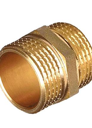 Ниппель 1/2"з латун., (без покрытия), 10/300 шт