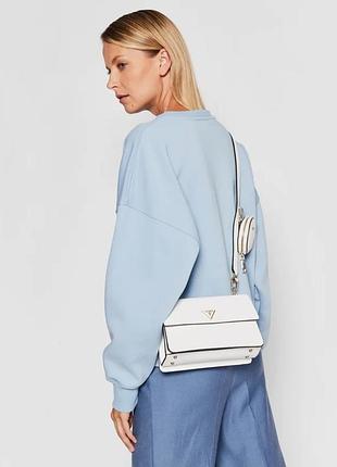Біла стильна сумка guess оригінал оригинал