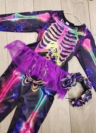 Костюм скелет скелетика на хелловин halloween