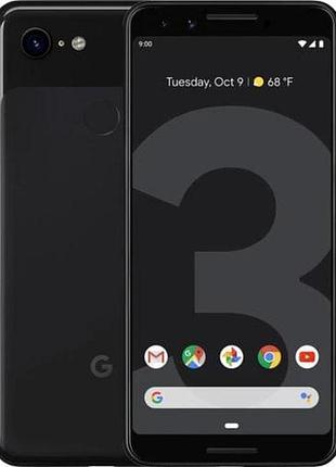 Смартфон google pixel 3 4/64gb just black 5.5" snapdragon 845 nfc 2915 mah сучасний