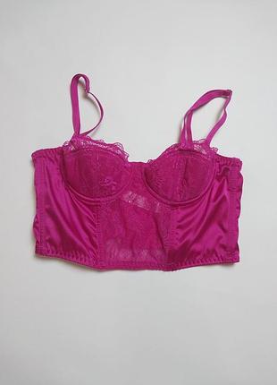 Топ корсет в цвете фуксия, женский, бренд primark
