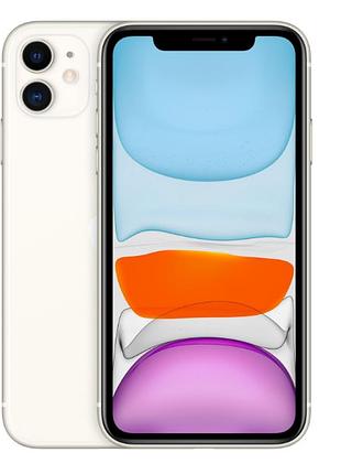 Смартфон apple iphone 11 4/256gb white 4g lte 6.1" 1792 × 828 (hd+) 12 мп + 12 мп 3110 маг a13 bionic 67