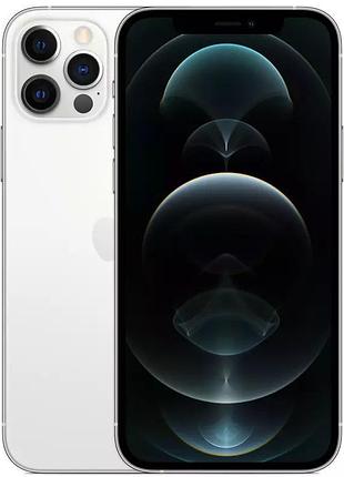 Смартфон apple iphone 12 pro 128gb silver 6.1 oled a14 bionic 4k nfc face id lidar 2815 mah 67