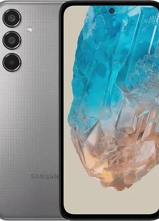Смартфон samsung galaxy m35 5g 6/128gb gray 2 sim 6.6" 120 гц 4k nfc 6000 mah міцний