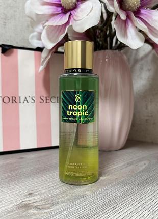 Парфумований зволожуючий спрей для тіла victoria's secret neon tropic