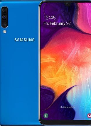 Смартфон samsung galaxy a50 (a505f) 4/128gb blue 6.4" 2340x1080 2sim lte nfc bluetooth 5.0 4000 mah exynos 96 67