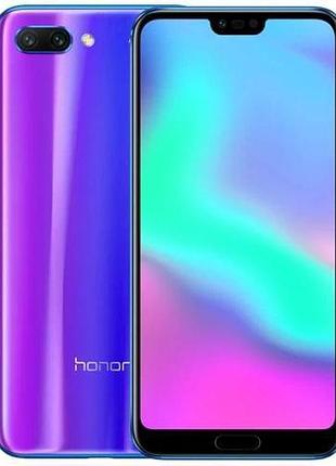 Смартфон honor 10 4/128gb blue 2 sim 5.85" gorilla glass 4k gps nfc 3400 mah міцний